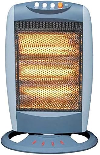 UBOON: Calefactor Estufa Halógena de 3 Tubos Portátil Eléctrico, Bajo Consumo, Sistema de Seguridad Anti-caídas y Regulable en 3 Niveles hasta 1200W (Gris) | Ya disponible en tu tienda friki favorita! En mundofriki.es!