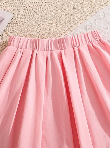 Image of Girls Pleated Skirts Cute Summer Graphic Casual Mini Tennis Skirts