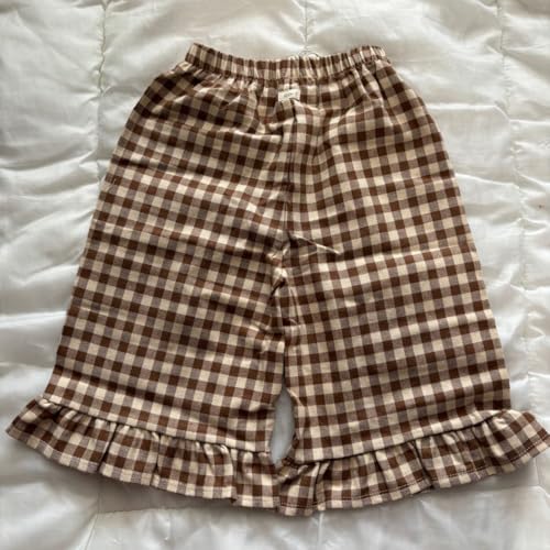 organiczoo Chestnut Gingham Frill フリルパンツ organic zoo オーガズーChestnut Gingham Frill Cus 2-3y ギンガム