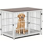 Amazon.co.jp: BingoPaw 大型犬用ケージ 屋根付き 木製 室内 連結 丈夫 