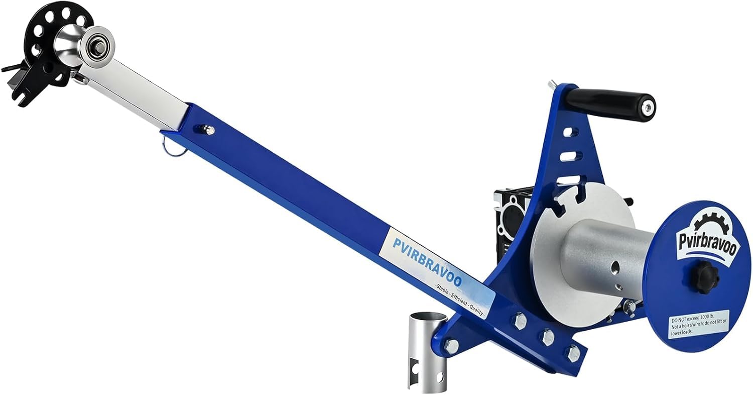 Electric Cable Puller, Drill-Powered 1,000 lb Max for 1/2-4 in Conduit