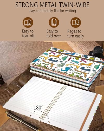 Joli carnet A5 DHGPTS à motifs dinosaures : l'idée cadeau utile pour homme et femme - 6
