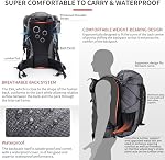 Naturehike 65L Cadre intérieur Sac à dos de randonnée pour camping en plein air Sac à dossier de voyage pour hommes