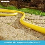 Cellfast Wąż Ogrodowy YELLOW, Lekki, Wytrzymały, 4-Warstwowy, Trwały Oplot Krzyżowy, Odporny na UV i Glony, odporność na skręcanie, Technologia REACH, 20 Bar, -10/+50°С temp. 1", 20m