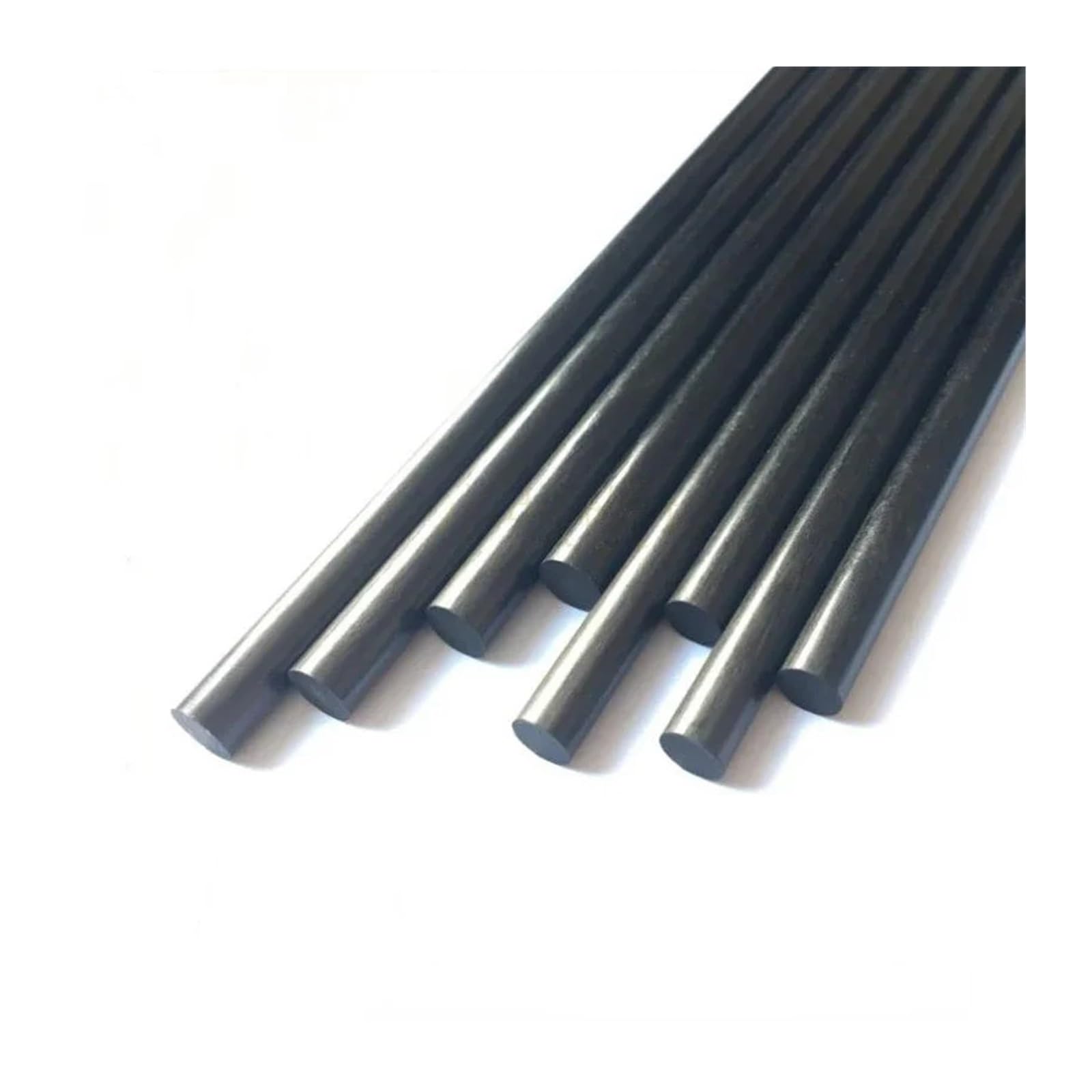 Tige Ronde en Carbone Massif Lot de 10 tiges en Fibre de Carbone, Longueur 500 mm, diamètre 0,5/0,8/1/1,5/2/2,5/3/3,5 mm(4x500mm-10pcs)