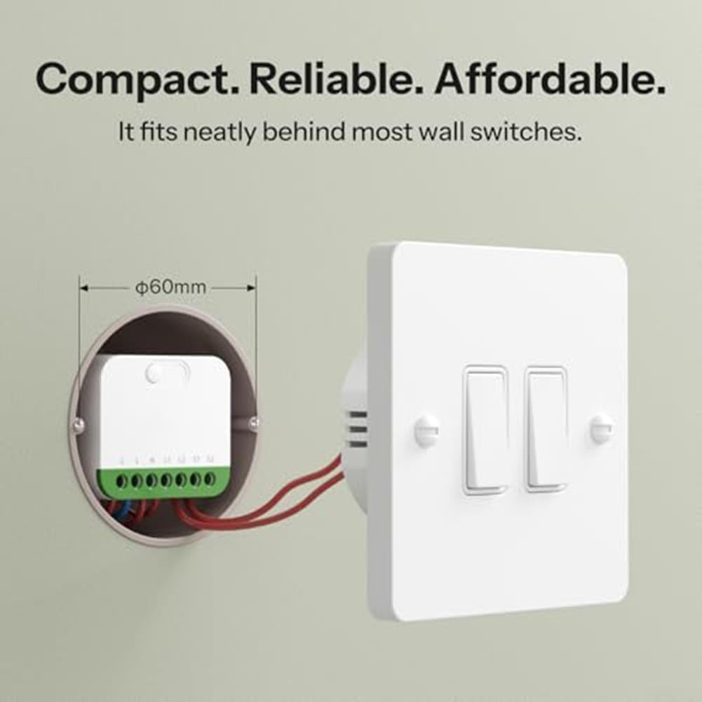 Interrupteur WiFi Double Canal 16A Compact Matter