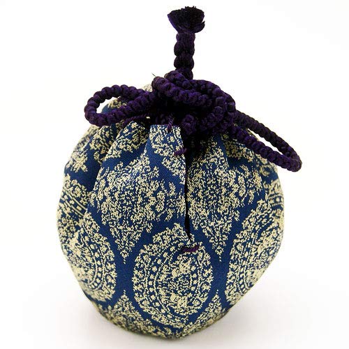 お稽古用 茄子茶入（唐物茶入）茶入 仕覆裂地：天平段文 龍村美術