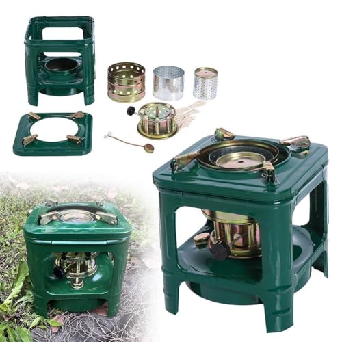 Stufa a cherosene, stufa da campeggio a 8 stoppini a cherosene diesel, portatile da campeggio, K-erosene diesel, fornello ad alcool, bruciatore per avventure all'aperto, pentole da campeggio