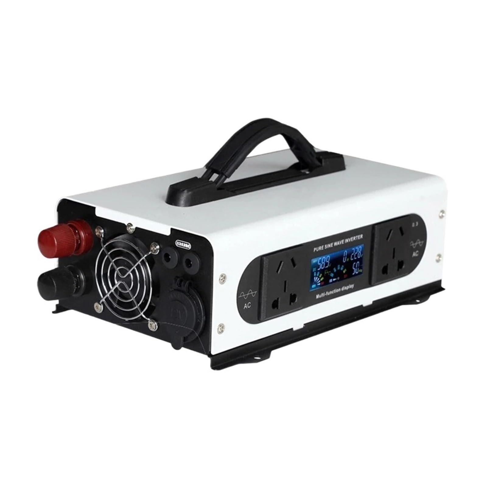 Inverter a onda sinusoidale pura, 3500 W, con display digitale intelligente, DC12 V, 24 V, 48 V, 60 V, convertitore di tensione AC, convertitore stabile ad alta efficienza di conversione (3500 W con