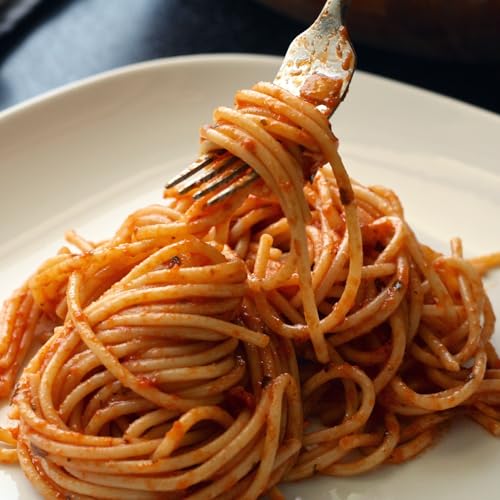 Image of Kitchen Secret Spaghetti Pasta and Marinara Sauce Combo | 100% Durum Wheat Semolina Eggless Pasta 500g + Sun Marzano Tomato Sauce 390g | No Preservatives, High Protein & Fiber, Italian Style