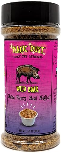 Miniatura 1 de Wild Meadow Farms - Decoración mágica para comida seca y polvo - Hecho en Estados Unidos para perros y gatos (3.5 onzas, jabalí)