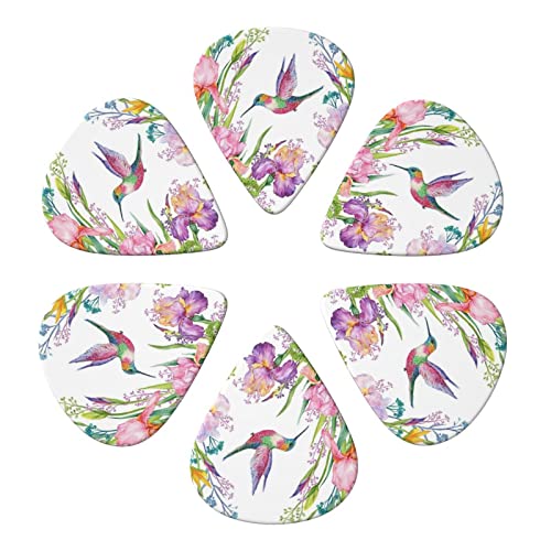 Garden with Birds and Flowers Lot de 6 médiators pour guitare acoustique, guitare électrique, basse, ukulélé – fins… - Les Beatles, Paul McCartney, John Lennon, RIngo Starr, George Harrison Garden with Birds and Flowers Lot de 6 médiators pour guitare acoustique, guitare électrique, basse, ukulélé – fins… – Image 5