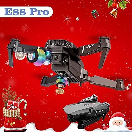Droni con fotocamera, Drone 4K Camera Posizionamento visivo WiFi FPV Conservazione dell'altezza del drone, Modalità senza testa, Ritorno automatico, Doppia fotocamera grigia 4K + 1 batteria