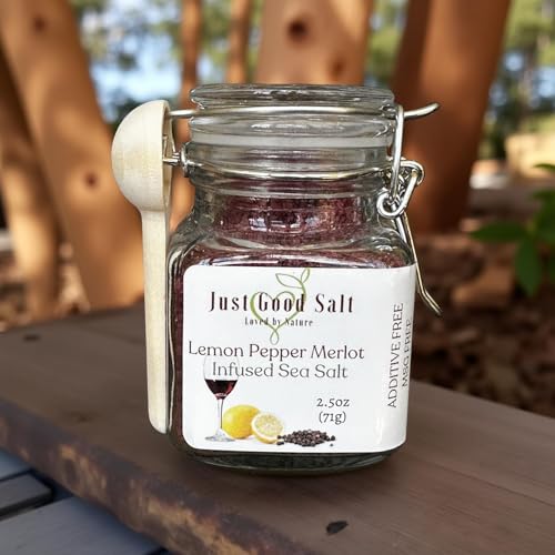 Sal de Mar con Limón y Pimienta Infundida con Merlot 2.5 oz miniatura 1