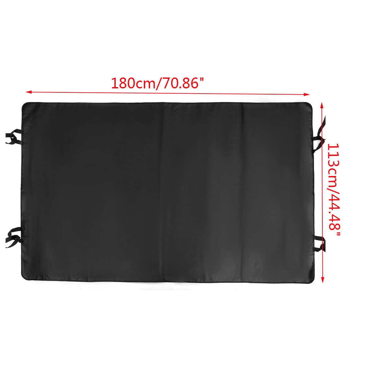 Housse d'auvent de porte de grange arrière en tissu Oxford 600D résistant - Protection imperméable pour Transporter T5/T5.1, avec clip en métal et sac de rangement