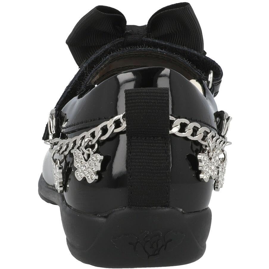 Izzy School Dolly Black Girls Patent Shoes with Detachable Charm Bracelet3