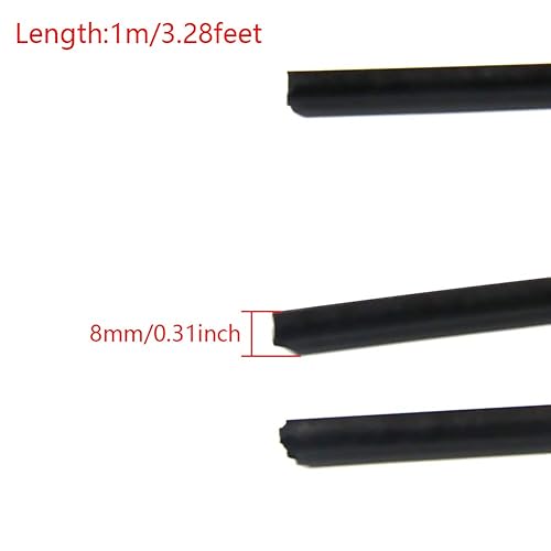 Miniatura 2 de Aicosineg Barra redonda de plástico de polioximetileno para la industria mecánica, color negro, 13 x 39-38 pulgadas (profundidad x largo), 3 piezas