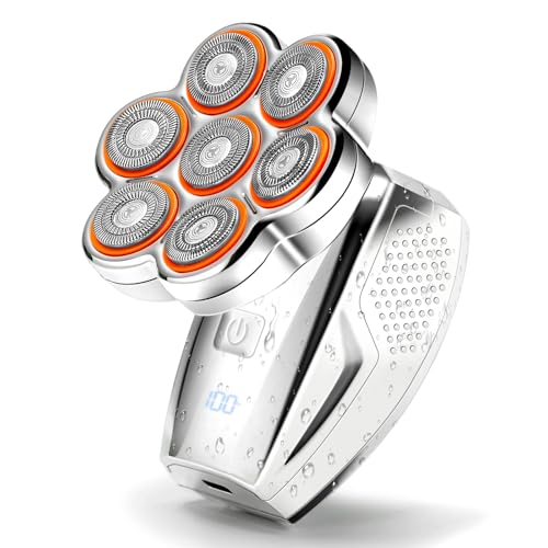 Image of Head Shavers for Bald Men: 120min Long Time Use Rechargeable Electric Razor - Waterproof Wet Dry Shaving - Professional Grooming Kit for Balder
