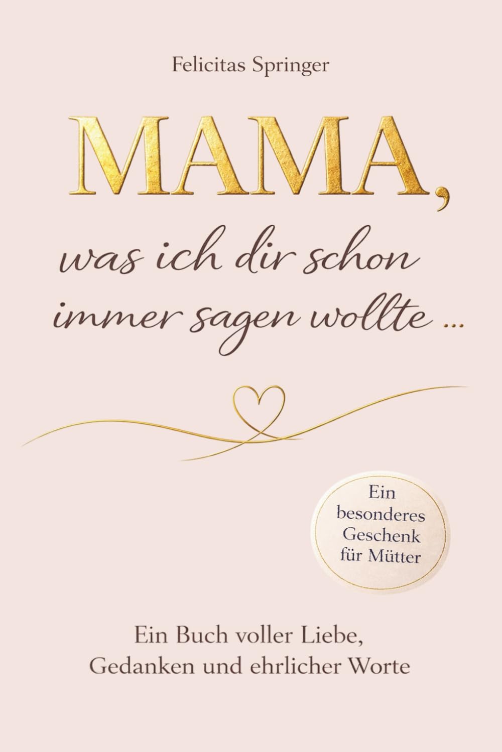 Mama, was ich dir schon immer sagen wollte: Ein Ausfüllbuch voller Liebe, Erinnerungen und ehrlicher Worte – Mit Satzanfängen, Platz für Fotos und persönlichen Botschaften