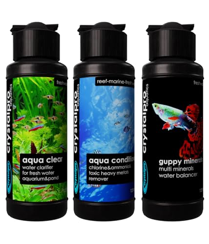 Guppy Aquarium Complete Care Bundle - Guppy Minerals - Conditioner - Clarifier