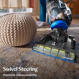 Bissell CleanView Swivel Vacuum with Triple Action Brush Roll, Swivel Steering, Extension Wand, Easy-Empty Dirt Tank, Multi-Cyclonic Suction System