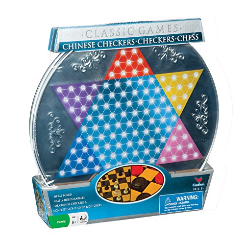 Cardinal Metal Board Chinese Checkers, Checkers, and Chess