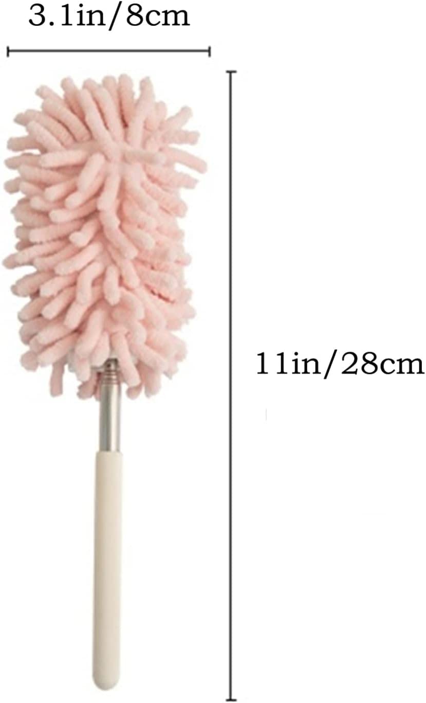 Wysuwany bez usuwania włosów Zamiatanie popiołu Czyszczenie mebli domowych Śliczne(Pink)