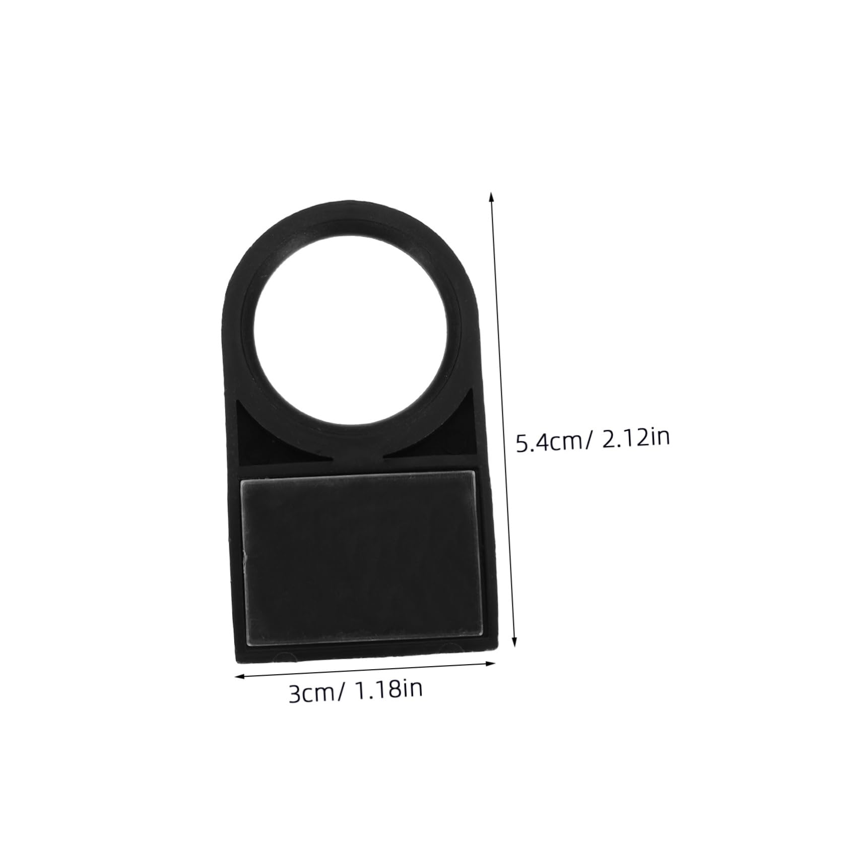 KOMBIUDA 50 Placas De Identificación Para Interruptores Pulsadores Plástico Con Abertura Redonda 2.12X1.18In Indicador Visible Para Paneles Eléctricos Y Equipos Industriales
