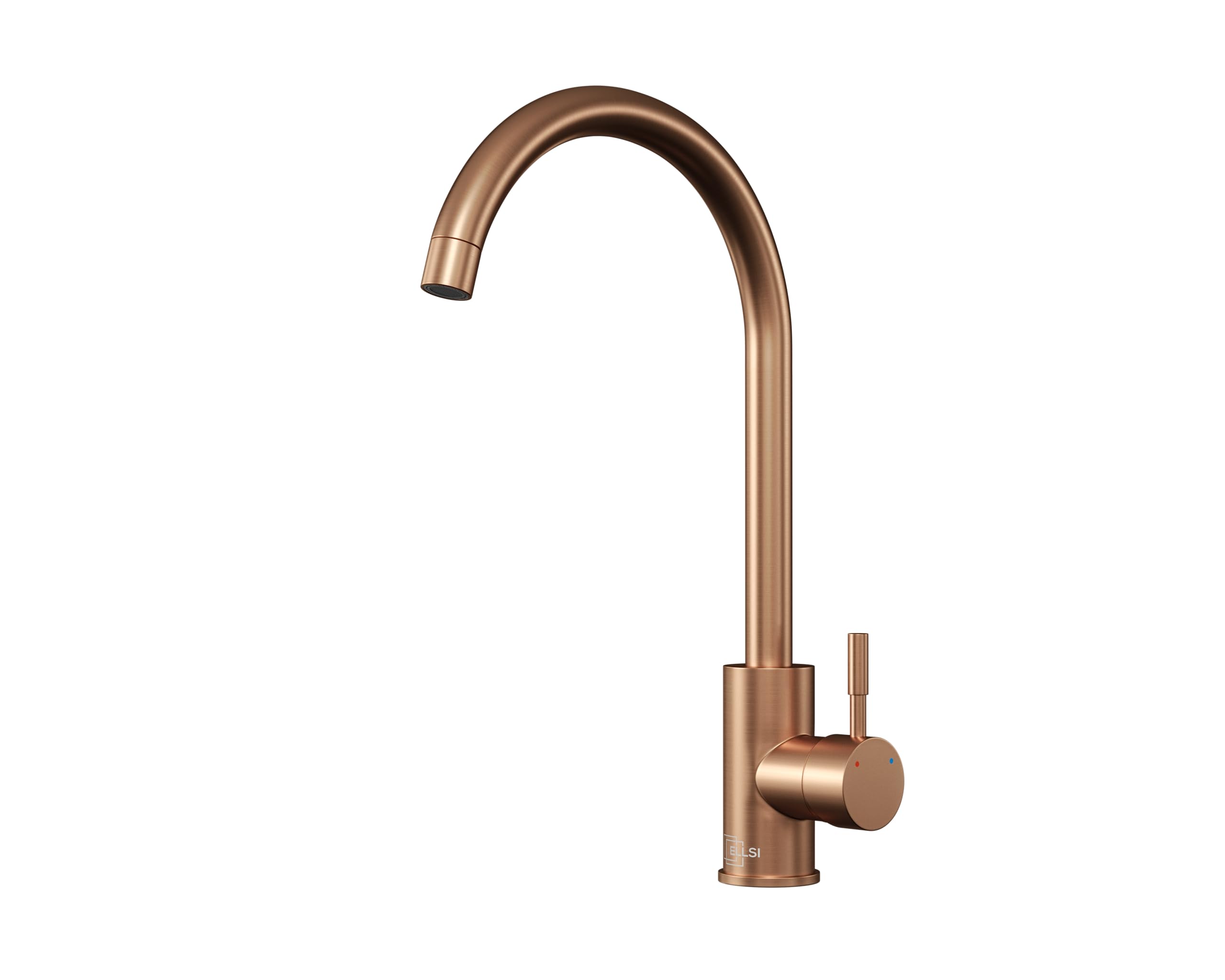 Single Lever Swivel Spout Basin Mixer Tap - Sink Mixer for Bathroom Basin - Kitchen Basin – Bar Sink Mixer Tap (Copper)