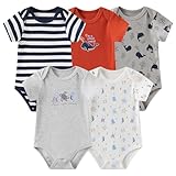 [JELYLOVE] ユニセックス 新生児 ボディスーツ 男の子 女の子 ショートスリーブ 赤ちゃん ロンパース 柔らかい コットン 子供服