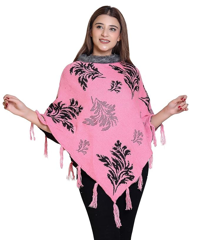 Cozy Knitted Designer Poncho_M-picture-49