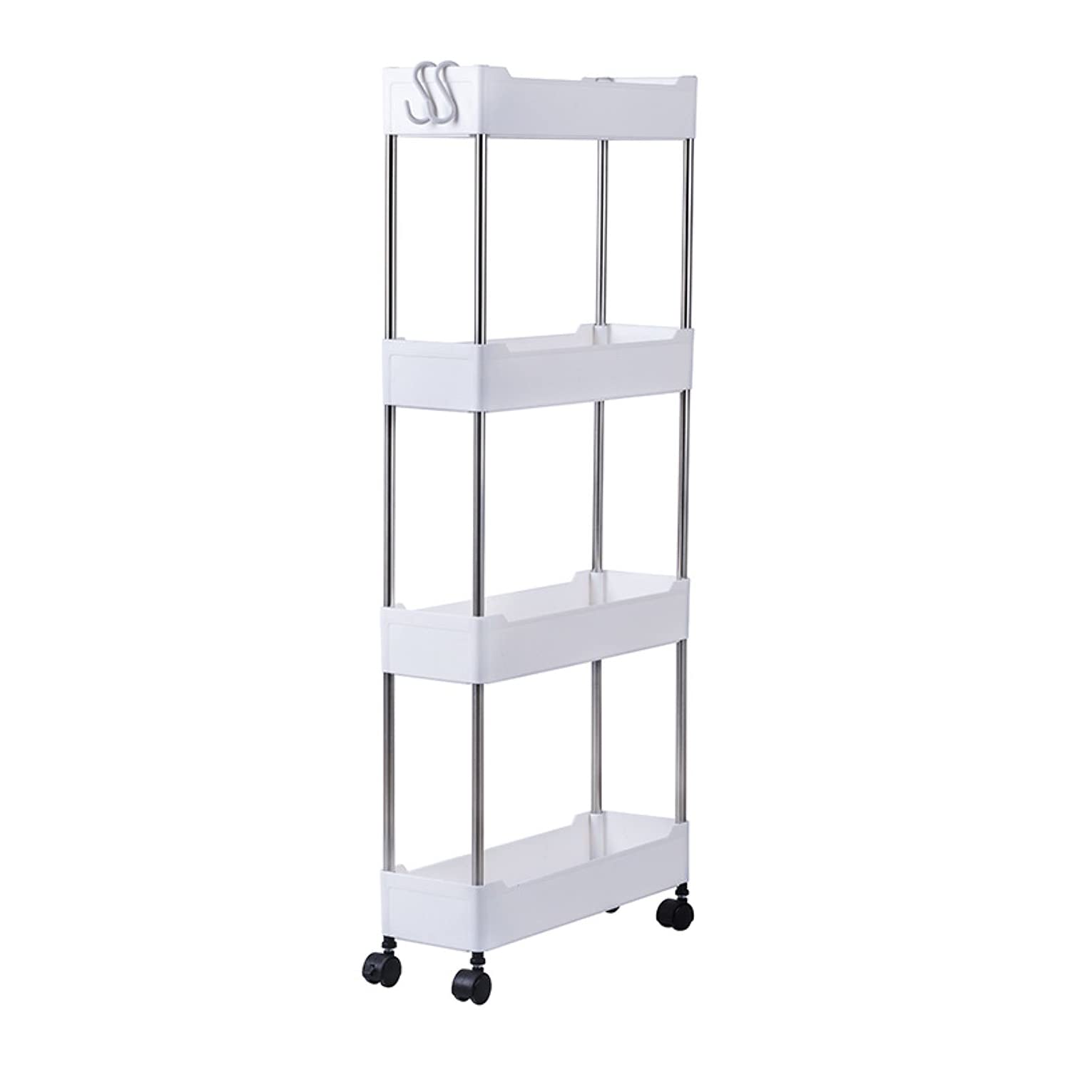 Buy VINILITE 4Tier Slim Rolling Utility Cart, MultiPurpose Slide Out