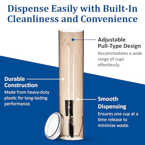 Distributeur de gobelets en acier inoxydable vertical encastrable distribution par le dessous - 3
