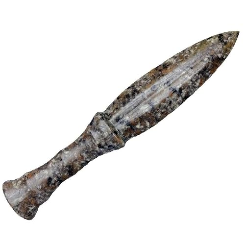 AARTERZZA 1pc 15cm Yooperlite Stone Mystical Carving - Polished Raw Gemstone Witchcraft Crystal Knife for Home Decor Gifts