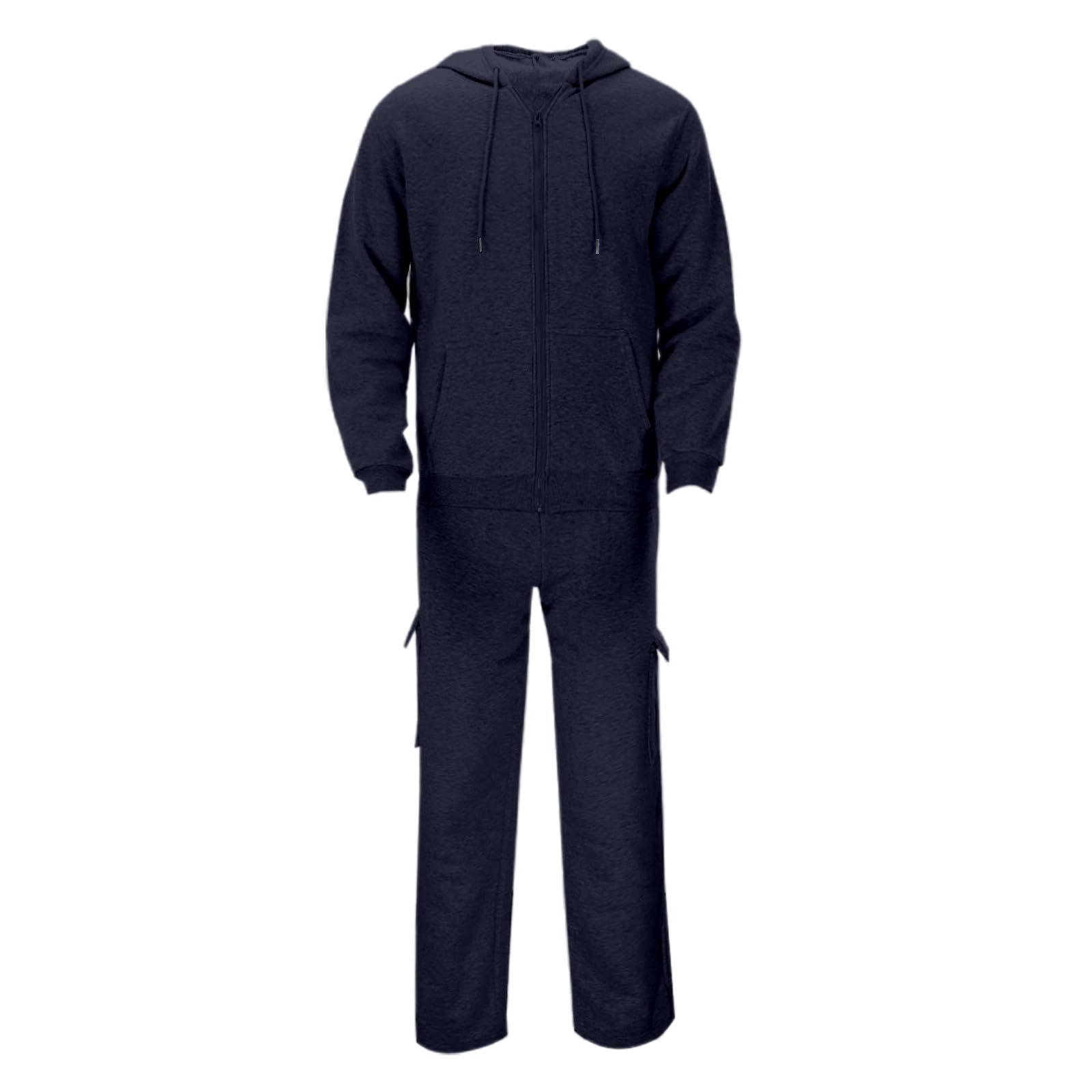 Generico Completo Casual da Uomo in Tinta Unita, Comodo e Rilassato, da Indossare Tutti i Giorni, per attività all'aperto in Primavera, Autunno e Inverno.