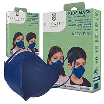 KEEO PRO KIDS N95 | FFP2 | Respirator Face Mask | Perfect Fit for Kids | Skin Friendly