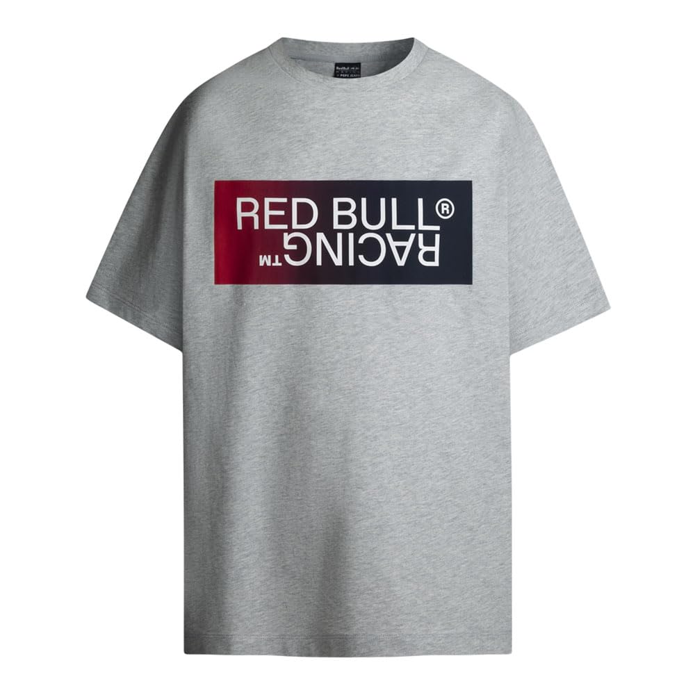 Pepe Jeans Men's Ombre Logo TEE T-Shirt, Grey(Marl Grey), XL