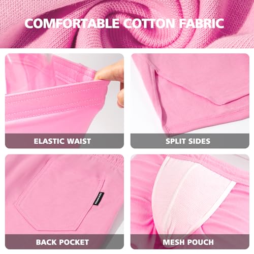 Mens 3 Inch Inseam Shorts Gym Running Sweat Shorts with Back Pockets4