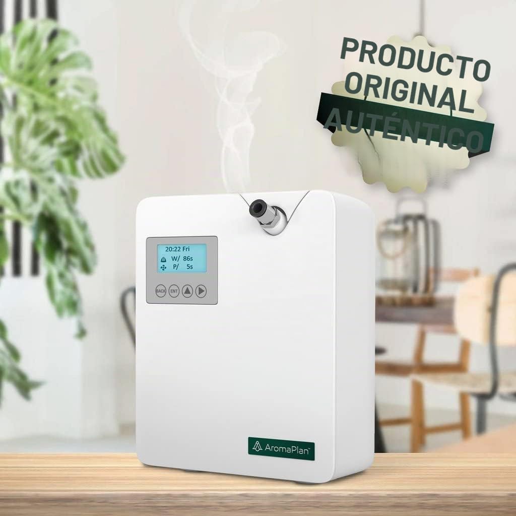 Difusor de aceites esenciales sin agua, 2025 Nuevo difusor de aromaterapia Bluetooth y WiFi, difusor profesional sin agua para habitaciones grandes, oficinas y spas (blanco)