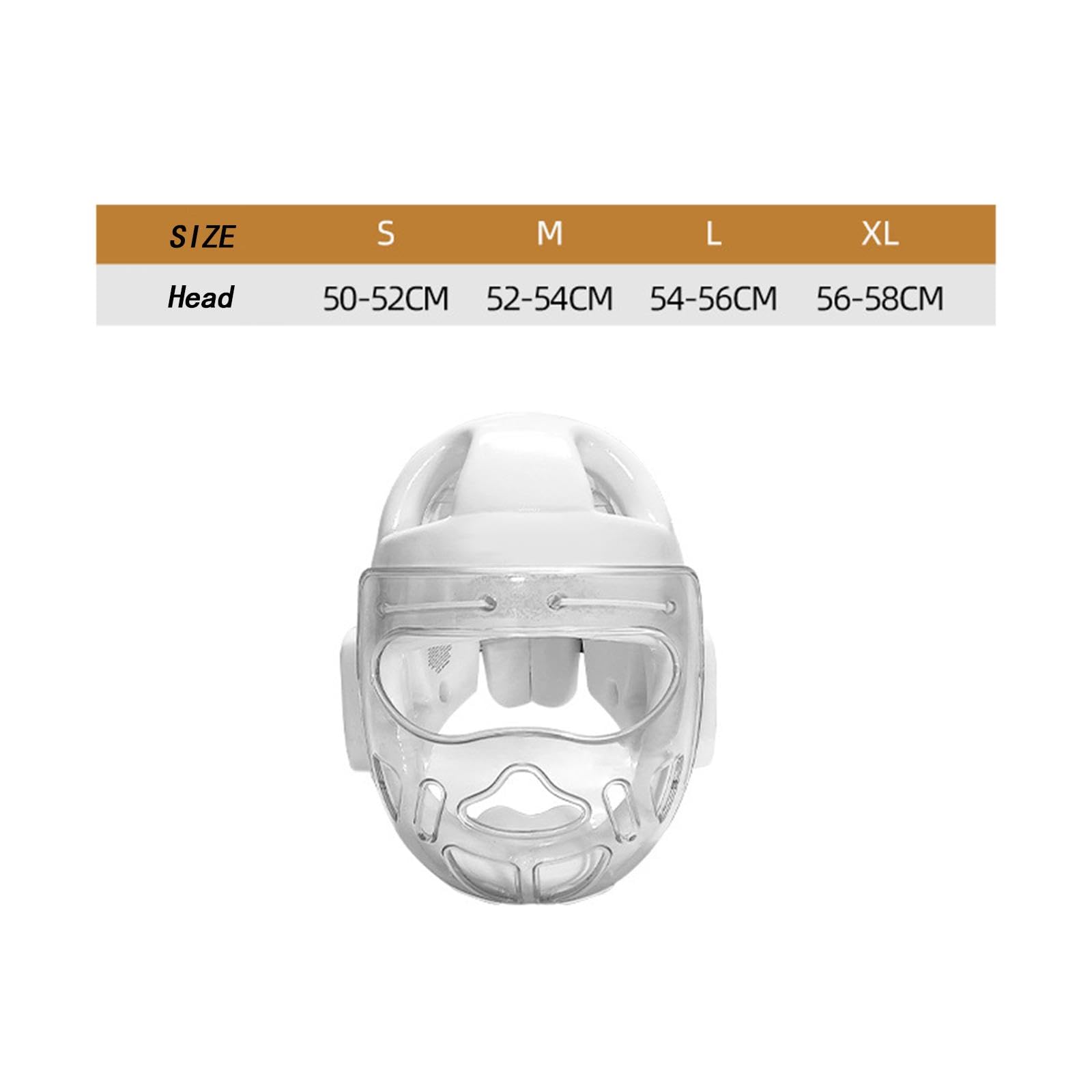 Perfeclan Casco de Boxeo para Deportes de Lucha Taekwondo MMA Máscara Facial Transpirable Protección de Cabeza