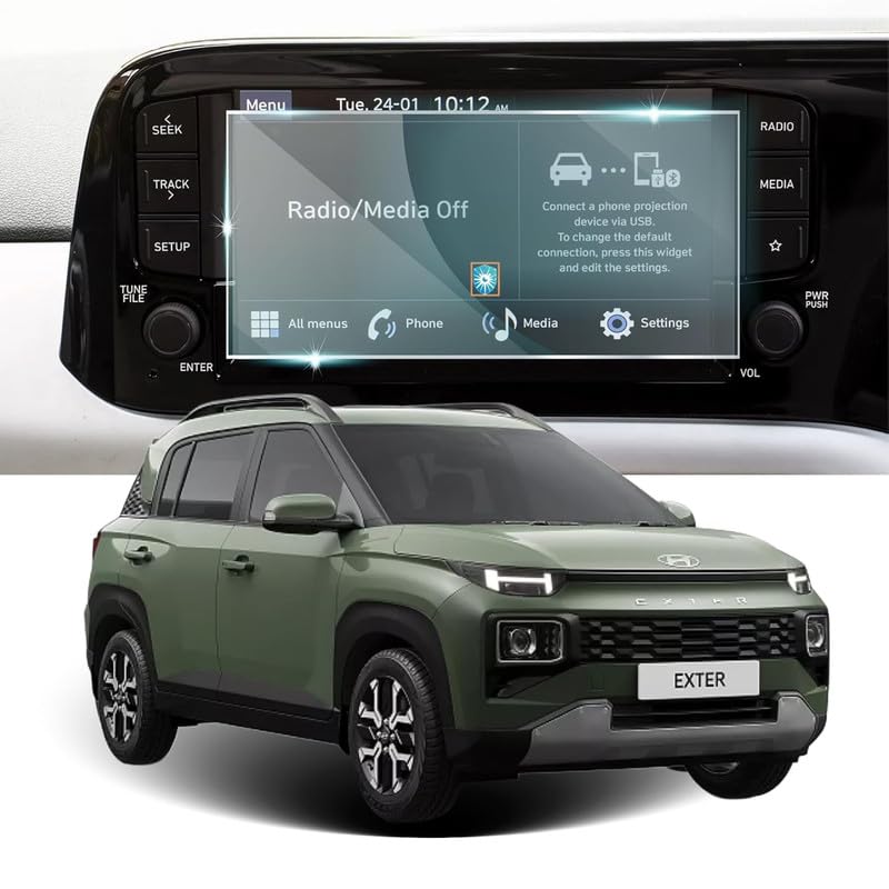Image of Hyundai Exter (8 Inch) Touchscreen Protector Guard - (Not a Tempered Glass)