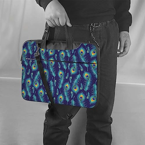 Sac ordinateur portable plumes de paon idéal pour le travail