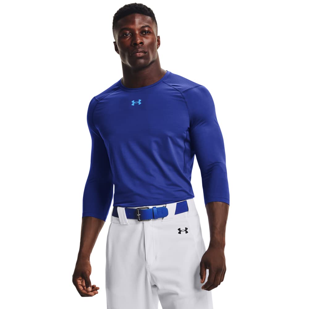 Under Armour Men's (400) Royal / / Electric Blue Underarmourisochill3/4Sleeveshirt, ,Medium