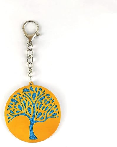 Miniatura 3 de Molde de silicona para colgante de 9 celdas, molde de resina con forma de árbol de la vida, moldes de joyería con agujero para hacer a mano