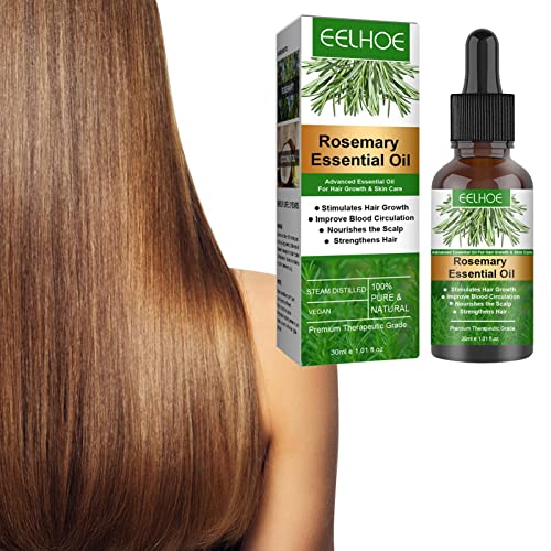 Crescimento Capilar - Óleo Essencial Alecrim | 30 ml óleo alecrim para nutrição do couro cabeludo e