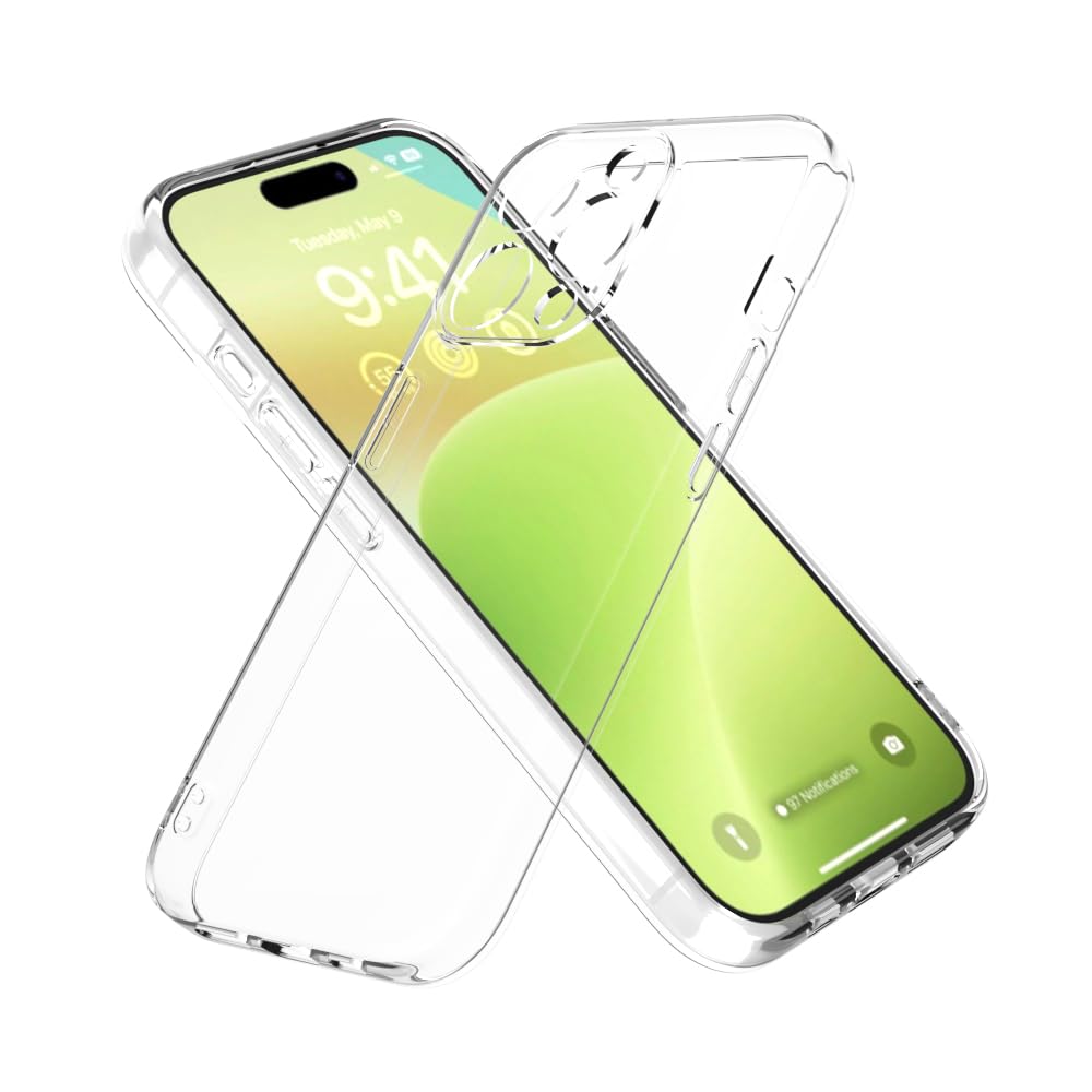 Custodia Trasparente Anti-ingiallimento Per IPhone 15 Pro 6.1'' - Cover Sottile In TPU Morbido Con Protezione Per Fotocamera - 2