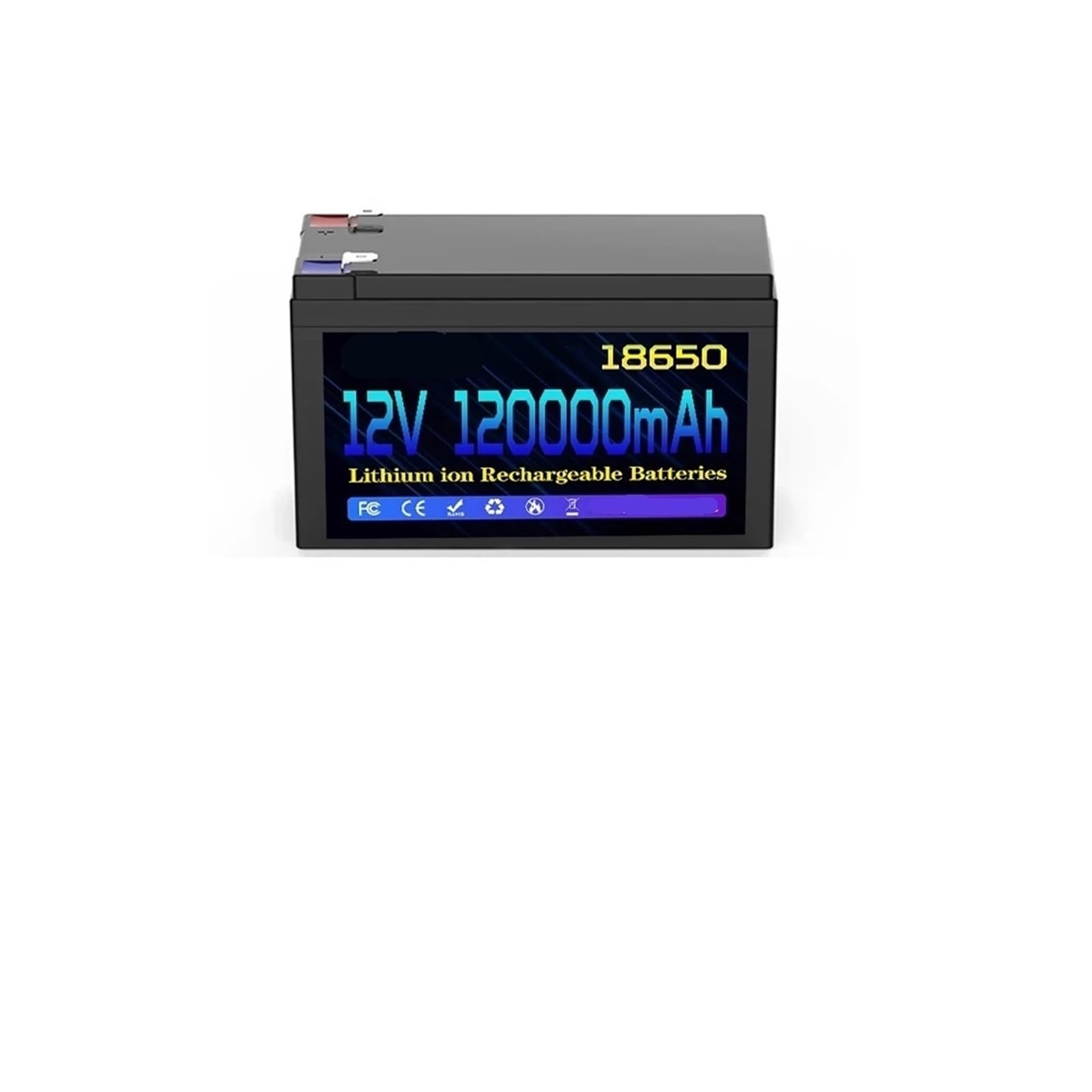 Versione Aggiornata Della Deep Cycle Outdoor Big Battery Di Litio Ferro Fosfato | Batteria al litio ricaricabile portatile 12V 120Ahh(12V 100000mAh)