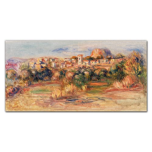Tableau en verre 100x50cm décoration murale lavable et durable forêt ciel