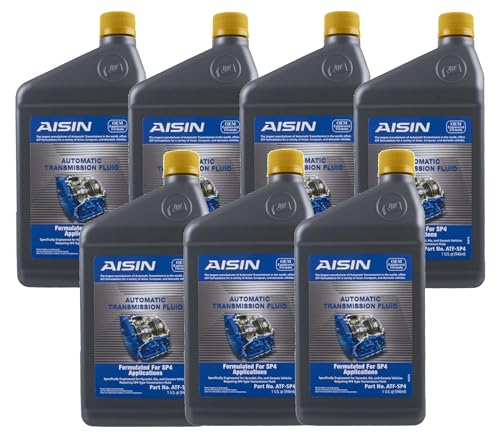 Aisin 7 Quarts Automatic Trans Fluid for Hyundai Accent Tucson Kia Forte 7 x 1qt