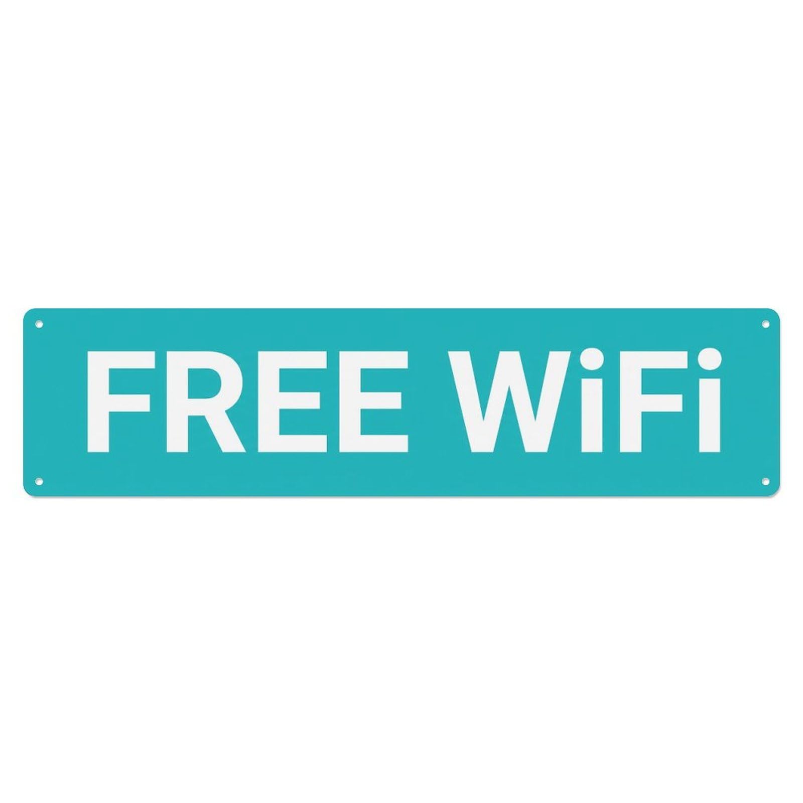 Free WiFi Internet Access Metal Tin Sign